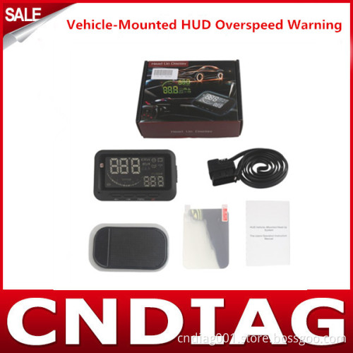 Car Head up Display Vehicle-Mounted Hud Overspeed Warning OBD2 System F02